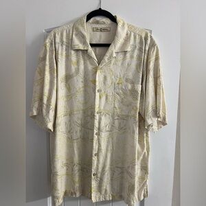 Tommy Bahama button down silk large